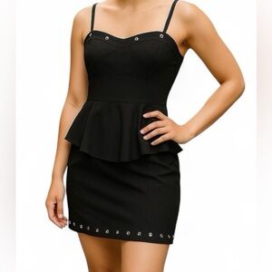 Kensie black peplum dress